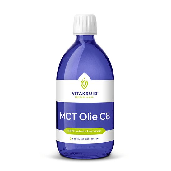 MCT olie C8 van Vitakruid - 100% kokosnoot